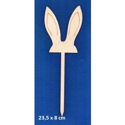 SKLEJKA #3mm Uszy zajączka 23,5x8cm , do kwiatów, doniczki , stroika / 3737